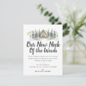 Nouveau cou des Bois | Carte Faire-part de déplace (Debout devant)