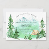 Nouveau cou des Bois | Moderne Faire-part mobile (Devant)