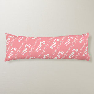 Nouveau coussin pour bébé PInk Nom personnalisé B