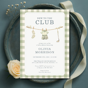 Nouveau Dans Le Club Invitation Baby Shower de Gol