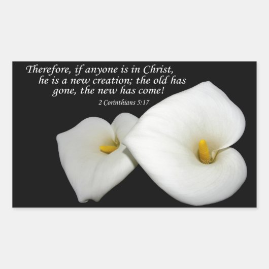 nouveau dans l'écriture Christ avec autocollant de (Devant)