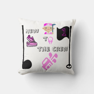 « Nouveau dans l'Équipe » Coussin de golf personna