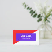 Nouveau design de carte de visite (Debout devant)