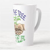 NOUVEAU DEVENEZ ÉCOLO DE CONCEPTION TALL CAFÉ MUG (Angle droit)