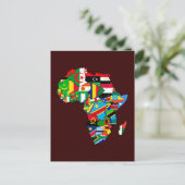 Nouveau drapeau des pays africains Carte de l'Afri (Debout devant)