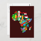 Nouveau drapeau des pays africains Carte de l'Afri (Devant / Derrière)