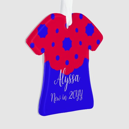 Nouveau en 2024 Nom des filles sur l'ornement de r (devant)