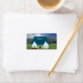 Nouveau Étiquette de adresse de famille (En situation)