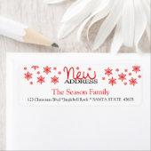 Nouveau Étiquette de vacances de flocon de neige d (En situation)