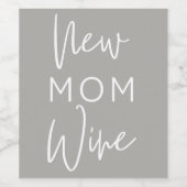 Nouveau Étiquette de vin maman (Étiquettes simples)