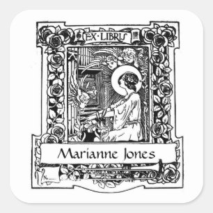 Nouveau Ex-Libris Boekplaat Stickers