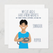 Nouveau Faire-part d'adresse personnalisé (Devant / Derrière)