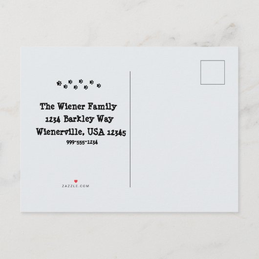 Nouveau Faire-part d'adresse que nous avons déplac (Dos)