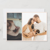 Nouveau Faire-part de bébé (Dos)