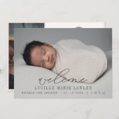 Nouveau Faire-part de bébé (Devant / Derrière)