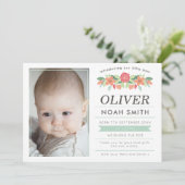 Nouveau faire-part de bébé/carte de remerciements (Debout devant)