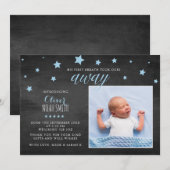 Nouveau faire-part de bébé/carte de remerciements (Devant / Derrière)