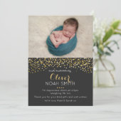 Nouveau faire-part de bébé/carte de remerciements (Debout devant)