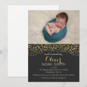 Nouveau faire-part de bébé/carte de remerciements (Devant / Derrière)