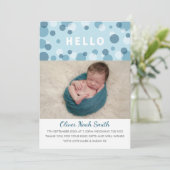 Nouveau faire-part de bébé/carte de remerciements (Debout devant)