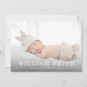 Nouveau Faire-part de carte de naissance pour bébé (Devant)