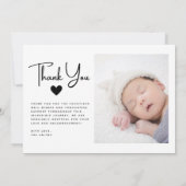 Nouveau Faire-part de carte de naissance pour bébé (Dos)