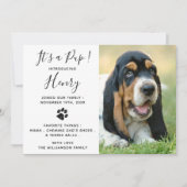 Nouveau Faire-part de chiot chien animal (Devant)