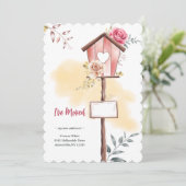 Nouveau Faire-part de déménagement de l'amour à la (Debout devant)