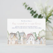 Nouveau Faire-part de déménagement résidentiel (Debout devant)