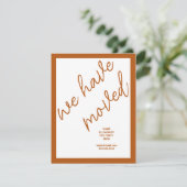 Nouveau Faire-part de déplacement d'adresse | Oran (Debout devant)