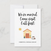 Nouveau Faire-part de déplacement d'adresse réside (Devant)