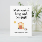 Nouveau Faire-part de déplacement d'adresse réside (Debout devant)