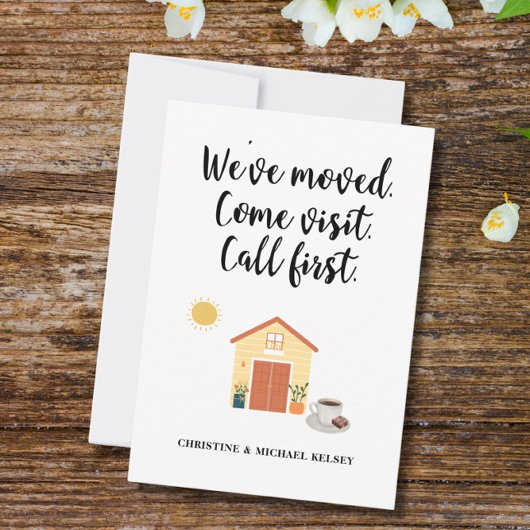Nouveau Faire-part de déplacement d'adresse réside