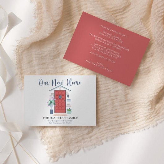 Nouveau Faire-part de déplacement de la porte avan