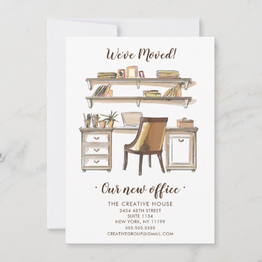 Nouveau Faire-part de déplacement Office (Devant)