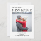 Nouveau Faire-part de déplacement photo minimalist (Devant)