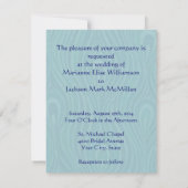 Nouveau Faire-part de mariage de Peacock (Dos)