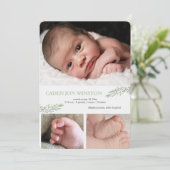 Nouveau Faire-part de naissance photo de début (Debout devant)