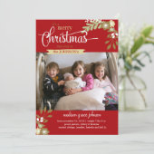 Nouveau Faire-part de Noël bébé nom personnalisé/p (Debout devant)