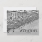 Nouveau Faire-part de numéro de téléphone (Dos)