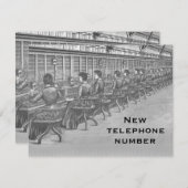 Nouveau Faire-part de numéro de téléphone (Devant / Derrière)