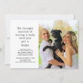 Nouveau Faire-part photo d'adoption de marionnette (Devant)