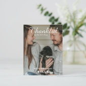 Nouveau Faire-part photo pour animaux Thanksgiving (Debout devant)