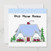 Nouveau Faire-part résidentiel bleu doux (Devant)