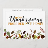 Nouveau Faire-part Thanksgiving (Devant / Derrière)