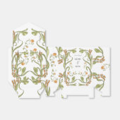 Nouveau Floral Wedding Bedankdoosjes (Uitgevouwen)