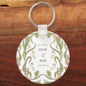 Nouveau Floral Wedding Sleutelhanger (Voorkant)