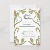 Nouveau Flowers Mariage RSVP (Devant)