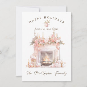 Nouveau foyer Festif Fête Fête Carte de Noël