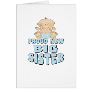 Nouveau garçon fier de grande soeur